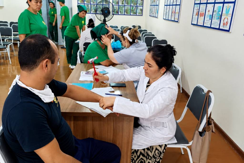 Annual medical check-ups for employees at Global Textile